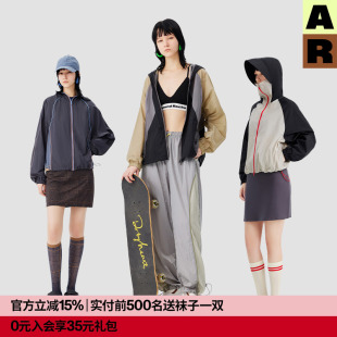 AR高颜值防晒衣山系工装 秋 轻薄外套户外宽松防晒服防紫外线UPF50