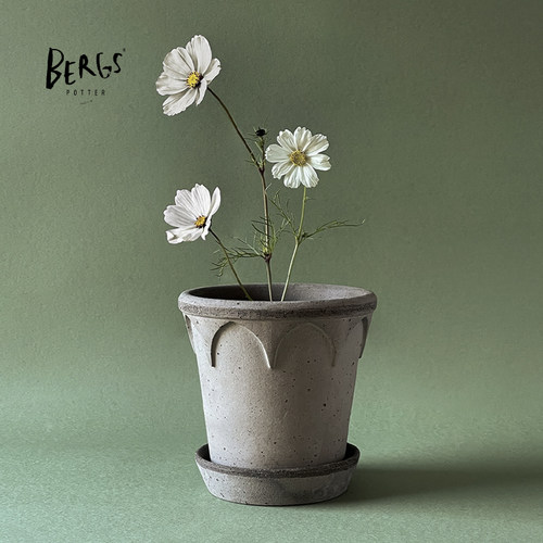 Bergs Potter宝格仕伊丽莎白手工花盆复古北欧风简约百搭陶盆多肉