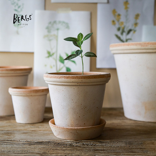 Bergs Potter 芙洛拉系列 宝格仕手工陶盆 北欧花卉绿植室内花盆