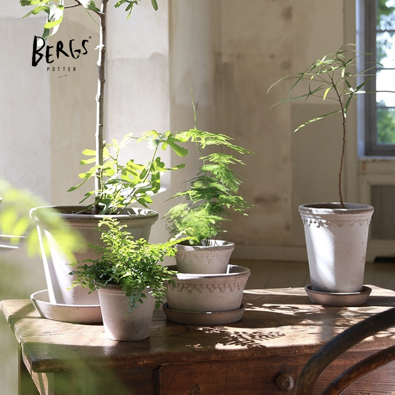 天然陶土复古北欧风手工花盆