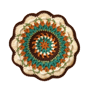 菲菲姐家手工diy曼陀罗隔热杯垫钩针新手入门解闷毛线编织材料包