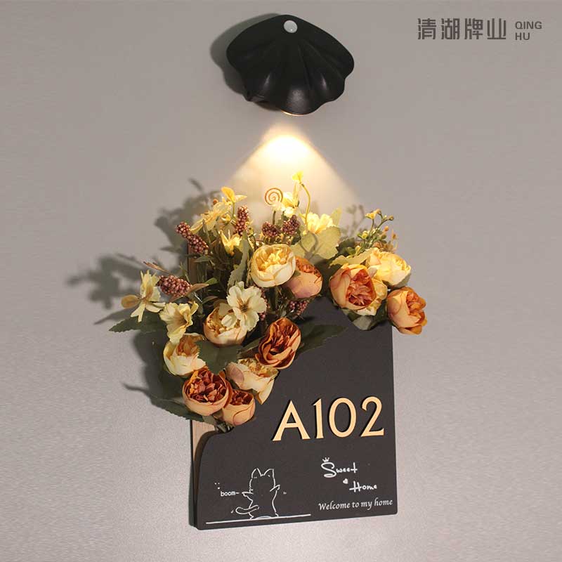 喜庆门牌温馨装饰擦花氛围慢慢