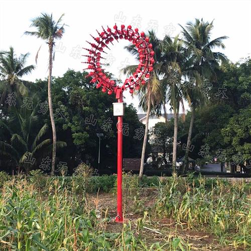 不锈钢发光风动雕塑太阳花造型网红装饰灯文旅景区亮化工程