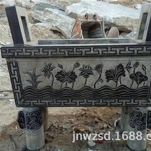 墓用小香炉石雕寺庙石制九鼎香炉多少钱宗祠石头天公炉图片