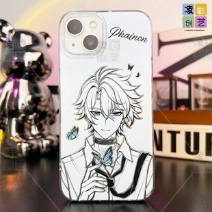 凌彩创艺星穹铁道蝴蝶流萤白厄手机壳适用苹果17promax华为mate80vivoiqoo15小米17一加ace6红米k90冰川纹