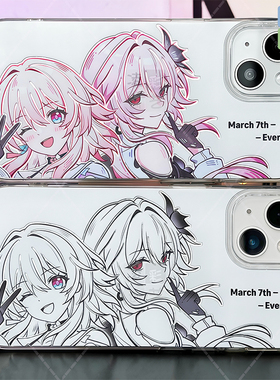 凌彩创艺崩铁三月七长夜月手机壳适用苹果17promax华为vivoiqoo15小米17pro一加ace5pro红米80至尊IMD冰川纹