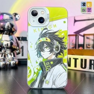 凌彩创艺游戏原神涂鸦基尼奇手机壳适用于苹果16promax华为vivoiqoo13小米15pro一加ace5红米k80proIMD彩银壳