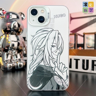 凌彩创艺游戏绝区零线稿雨果手机壳适用苹果16promax华为vivoiqooZ10Turb小米15pro一加13T红米70至尊IMD彩银