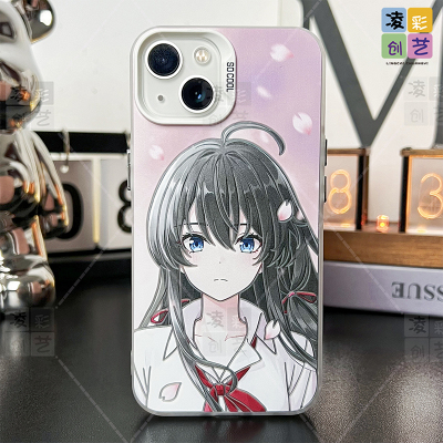 凌彩创艺动漫春日雪乃手机壳适用于苹果15promax华为mate70vivoiqoo13小米15pro一加ace5红米k80proIMD彩银壳