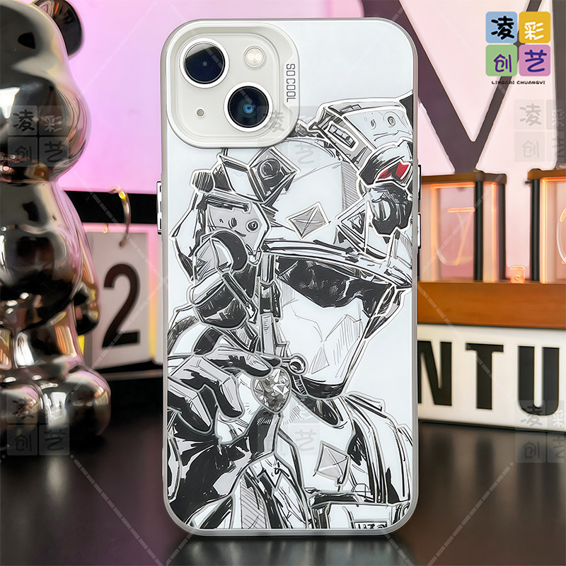 凌彩创艺游戏三角洲威龙手机壳适用苹果17promax华为vivoiqoo15小米17promax一加ace5pro红米80至尊IMD彩银壳