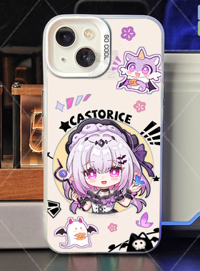 凌彩创艺崩铁万圣节遐蝶手机壳适用苹果17promax华为vivoiqoo15小米17promax一加ace5pro红米80至尊IMD彩银壳