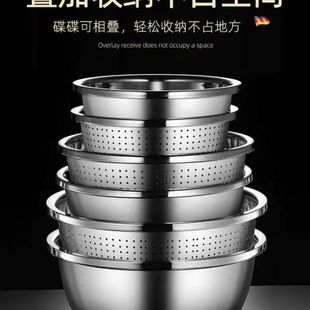 滤水篮收纳商用淘菜框漏盆沥水盆网篮过滤篮双耳篮家用淘多层备级