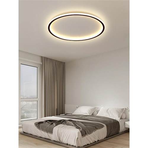 主卧室灯网红简约风2024新款房间灯现代led吸顶灯遥控超薄客厅灯2