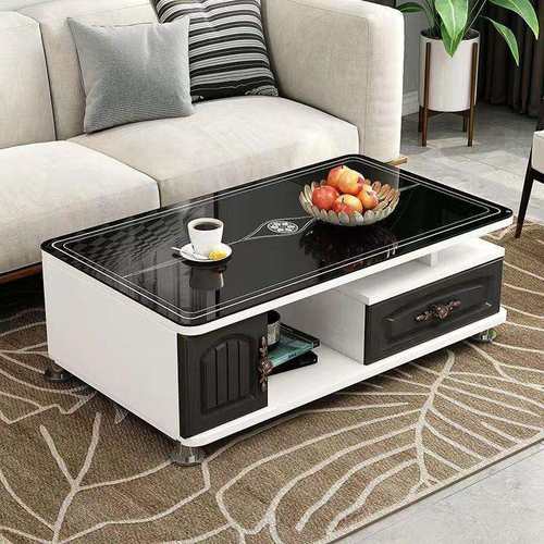 欧式钢化玻璃茶几现代简约客厅电视柜组合桌子茶台小户型家用茶桌