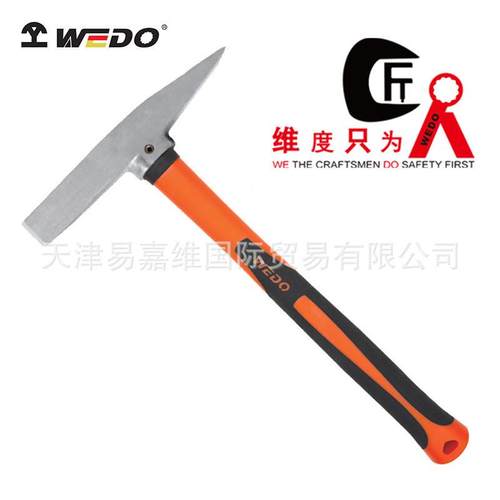 WEDO维度不锈钢装柄除锈锤304敲渣锤不锈钢榔头检验除锈锤子