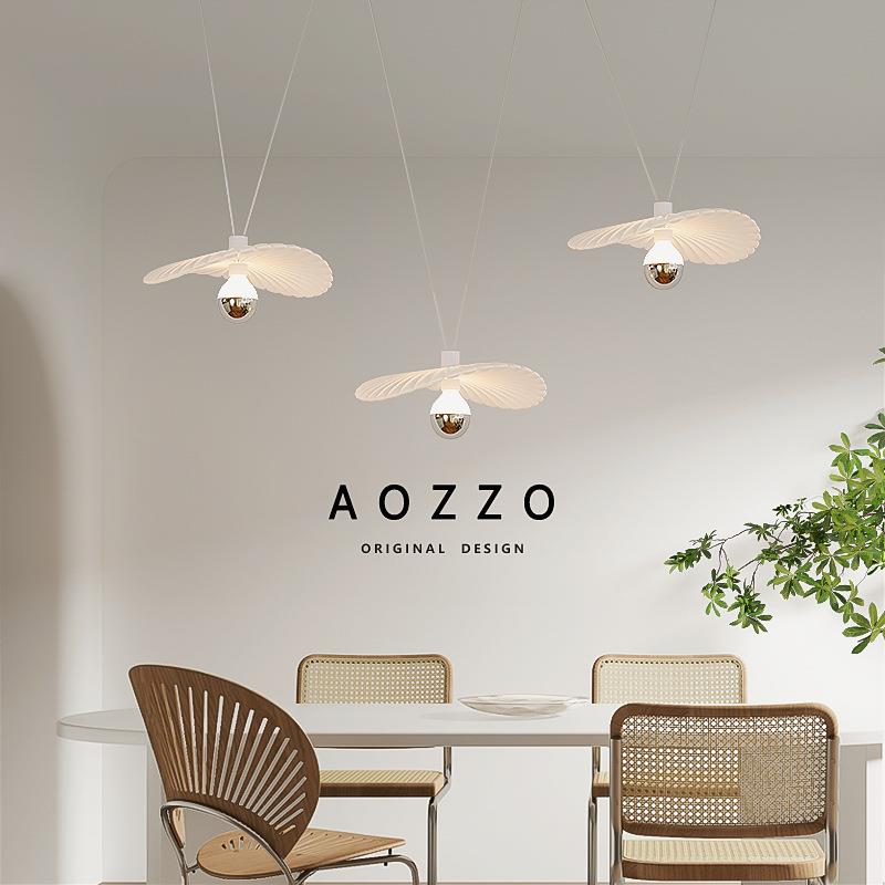 奥朵洋甘菊法式贝壳灯餐厅吊灯中古设计师吧台灯创意复古餐桌灯具