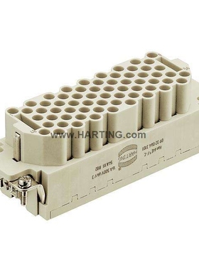 HARTING浩亭 09320643101 多芯连接器HanEE 64EEE压接针母插芯(F)