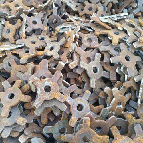 100个十字梅花垫片梅华铁三段铝膜垫方柱扣垫片山型卡螺丝垫片