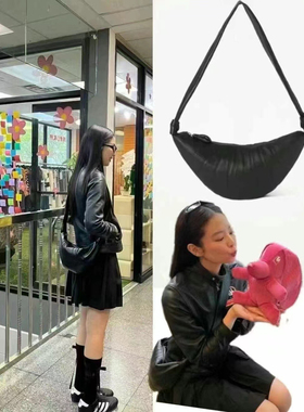 美王定制 珍妮同款 绵羊皮 牛角包