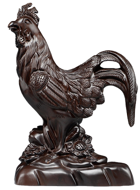 吉祥物客厅实木质工艺品祝福木头