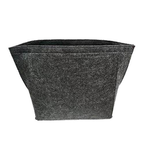 毛毡化妆包龙骧包中包多隔层毛毡内胆包大容量收纳包饺子型旅爆款