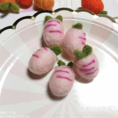 戳戳乐可爱卡通胡萝卜手工制作萝卜成品发夹diy配件饰品爆款