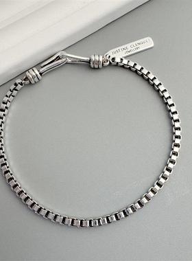 新款S925纯银手链女韩版首饰情侣手环生日礼物韩国饰品摆摊手爆款