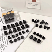 黑色迷你刘海夹公主头小抓夹女2025年新款 侧边刘海碎发夹发卡头饰