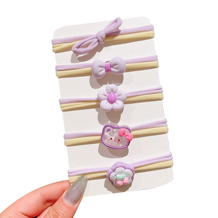 儿童可爱皮筋发圈女宝宝不伤发高弹力头绳2024新款小女孩扎头发绳