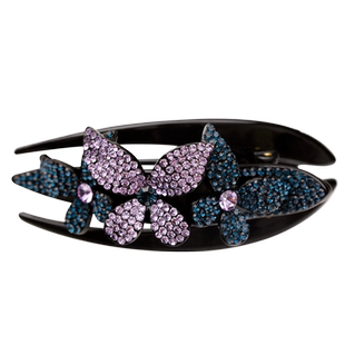 镶钻蝴蝶结盘发发抓满钻发夹后脑勺大号抓子盘头抓夹成人发饰发卡