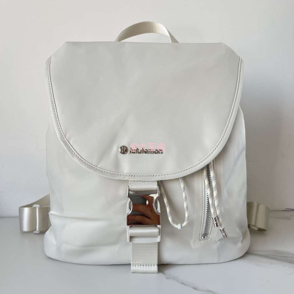 Drawstring Bucket Backpack 女士带抽绳水桶背包双肩包包书包10L