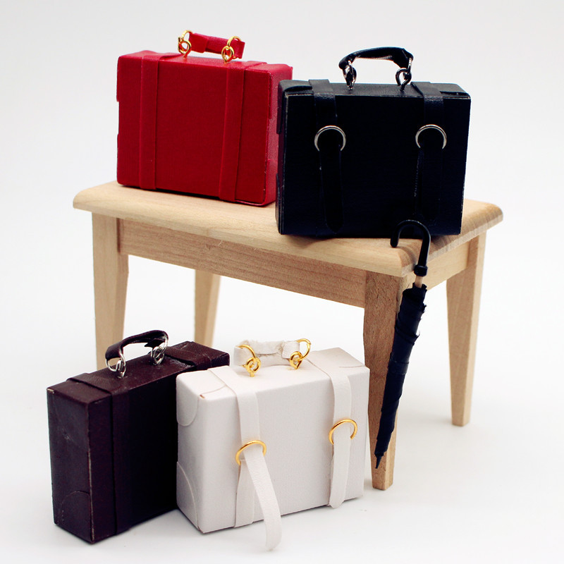 Dollhouse 娃娃屋 仿真 微缩 皮箱 公文包 拎包 迷你模型食玩扭蛋