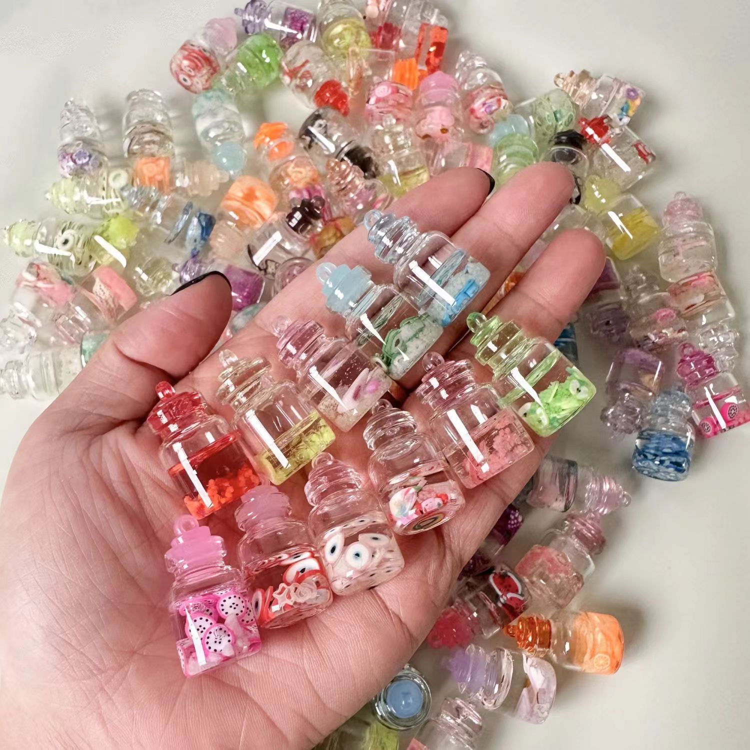 dollhouse 微缩仿真迷你 夜光许愿瓶 阿拉瓶漂流瓶 食玩模型扭蛋