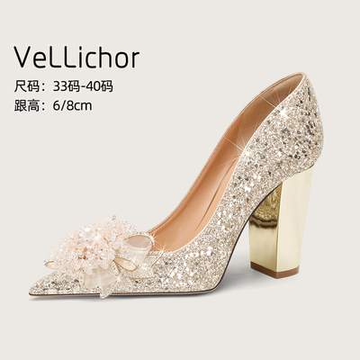 ins原创轻奢品牌宴会高跟鞋