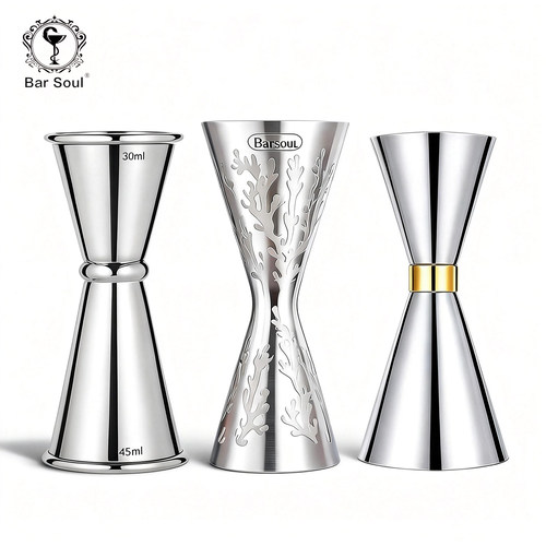 304不锈钢内刻度线量酒器盎司器