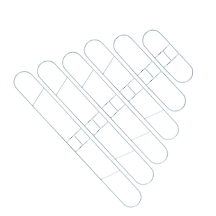 刘阿姨亮银色加粗尘推架拖把架子排拖布撑拖布支架高强号镀锌防锈