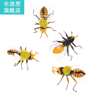 4Pcs Garden Bee Figurines Outdoor Garden Sculpture Indoor Ou