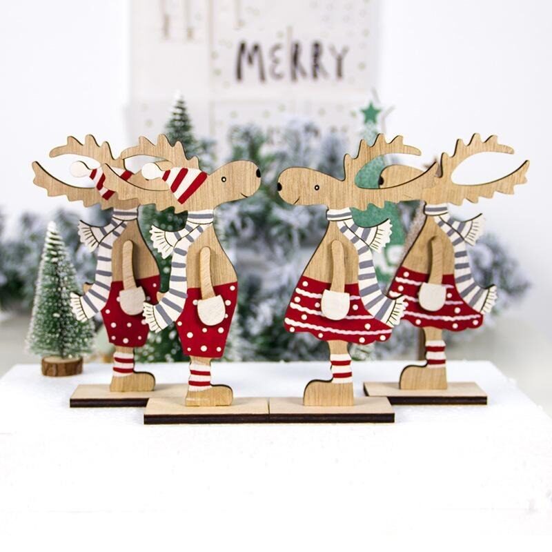 2021 new year diy christmas decoration wooden painted christ