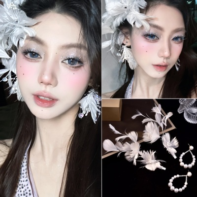 新款头花韩式新娘造型发饰超仙夹