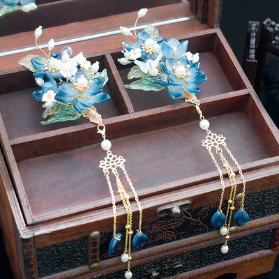 汉服头饰女配饰品古风发夹流苏