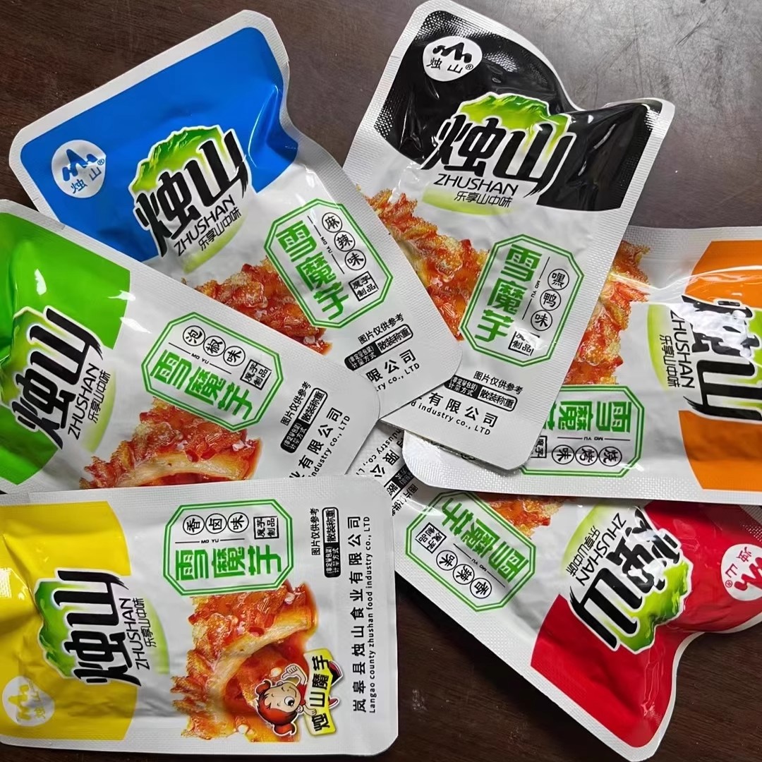 烛山雪魔芋干陕西安康特产魔芋丝干麻辣散称岚皋魔芋爽零食500g