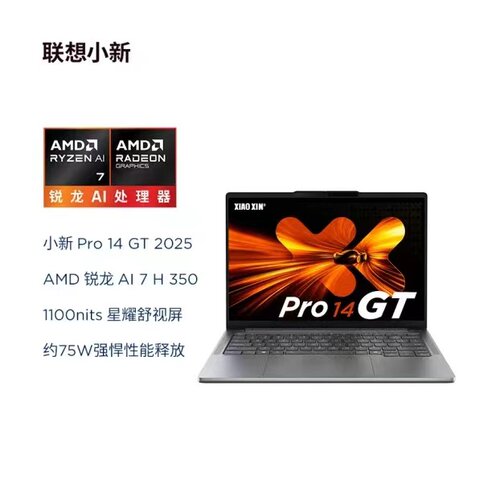 Lenovo联想小新Pro14/Pro16 锐龙AI超能本商务办公大学生轻薄本
