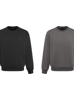 UPWARD FORCE 向上力量 五明治空气层套头长袖卫衣基础宽松上衣男