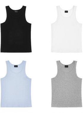 UPWARD FORCE 向上力量 细肩带紧身弹力螺纹背心健身训练收腰显大