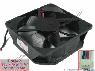 投影仪OWX624UT风扇EFA5321B2 12V Q000 F99 3.6W Q010 全新奥图码