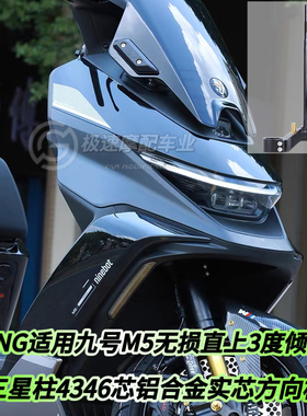 PTENG适用九号M5无损直上3度倾斜角三星柱4346芯铝合金实芯方向柱