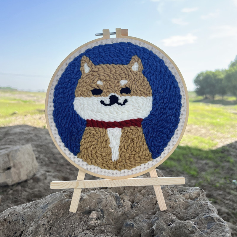 刺绣画戳戳绣手工毛线diy