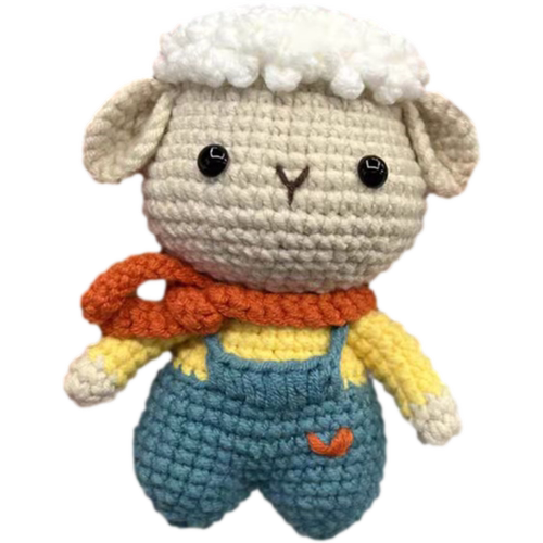 rlk钥匙扣挂件diy材料包手工钩针牛奶棉毛线编织公仔吊坠玩偶解闷