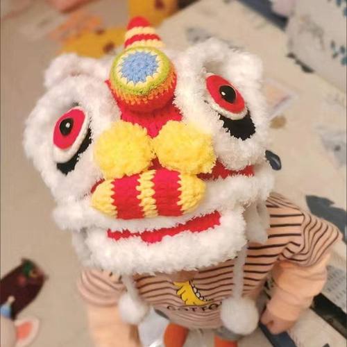 醒狮帽子手工diy材料包