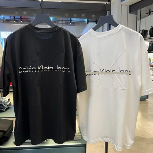 【奥莱专场】一折丨秀禾服丨c短袖T恤圆领纯棉k浮雕LOGO上衣男女